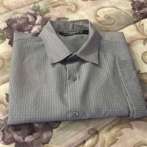 Men’s AXIST short sleeve shirt grey print size M